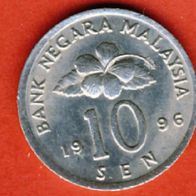 Malaysia 10 Sen 1996