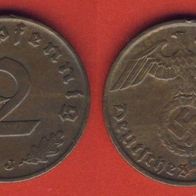 Deutsches Reich 2 Reichspfennig 1938 J