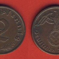 Deutsches Reich 2 Reichspfennig 1939 A