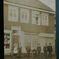 Dabringhausen b. Wermelskirchen (???): isenwaren-Laden Schüller, Foto-Ak um 1910