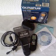 Olympus Dictaphone DS-330 Diktiergerät, Digital Voice Recorder mit Dockingstation