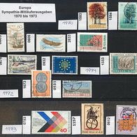 Europa-Ausgaben Sympathie-Mitläufer-Ausgaben Jahre 1970 bis 1973 (Auszug) o <