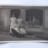 Hirsau (O.A. Calw): Metzgerei im Gasthof zum Waldhorn, Foto-Ak um 1925