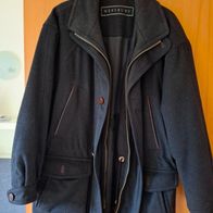 Herrenjacke 46 (eher 50) Wolle, Kashmir, Synthetik