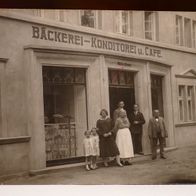 Rehhof (?): Bäckerei Walter Dromm, Foto-Ak um 1925 - Marienwerder, Stuhm