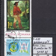 Rumänien 1973 Tag der Briefmarke MiNr. 3149 + Zierfeld gestempelt