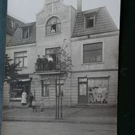 Buxtehude: Fahrrad-Werkstatt Wilhelm Bostedt (Bahnhofstr. 63) Foto-Ak um 1910