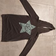 Hoody Kapuzenpullover Longpullover grau Gr. 152 Blue Seven