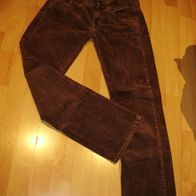 Tommy Hilfiger Samt Hose braun W 28 L 30