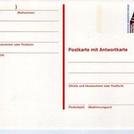 Berlin 1989 Postkarte mit Antwortkarte P132 postfrisch