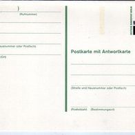 Berlin 1989 Postkarte mit Antwortkarte P133 postfrisch