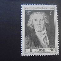 Österreich 1352 * * - 200. Geburtstag Ludwig van Beethoven Komponist Musik 1970