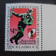Österreich 1821 * * - Internationale Feuerwehr-Wettkämpfe 1985