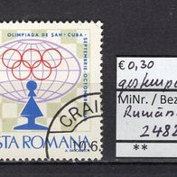 Rumänien 1966 Schacholympiade, Havanna MiNr. 2482 gestempelt