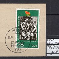 DDR 1982 Kongress des FDGB MiNr. 2701 ESST auf Papier