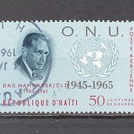 Haiti, Dag Hammarskjöld, 1 Briefm., gest.