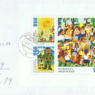 DDR MiNr. 1991-94 Klbg. Pioniere Satzbrief gelaufen Tagesstempel