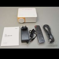 YOTON Y3 Smart Phone/ Fire Stick Movie Projector White