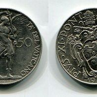 Vatikan 50 centesimi 1931 Papst Pius XI. (1932-1939) Selten!