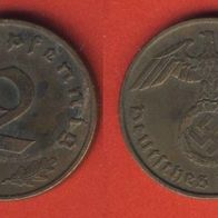 Deutsches Reich 2 Reichspfennig 1939 D