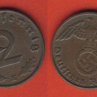 Deutsches Reich 2 Reichspfennig 1939 E