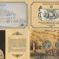 Italien Silber 500 u. 200 Lire 1989 Entdeckung Amerikas "KOLUMBUS in OVP"