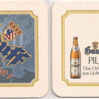 Hauff Pils - alter Bierdeckel "Das Original aus Lichtenau"