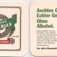 Aechtes Groterjan - alter Bierdeckel "Echter Geschmack. Ohne Alkohol."