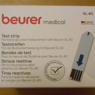 Beurer GL40 Blutzucker - 50 Teststreifen - NEU & OVP