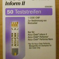 ACCU-CHEK Inform II & Performa 50 Teststreifen - NEU & OVP - AKKU CHECK