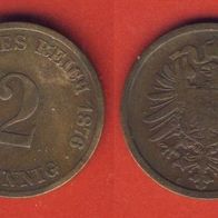 Kaiserreich 2 Pfennig 1876 G