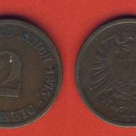 Kaiserreich 2 Pfennig 1875 E