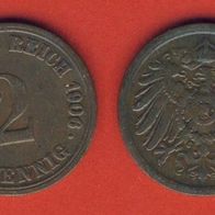 Kaiserreich 2 Pfennig 1906 A