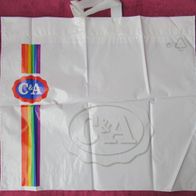 Plastik Tüte Einkaufstüte "C & A" 54 x 47,5 cm Einkaufs Tasche Trage Sammler