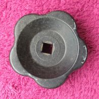 Original DDR Handrad Wasserhahn Ersatz Griff Knauf Absteller Vierkant Bakelit