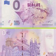 0 Euro Schein Aquadom & Sea Life Berlin XEEF 2019-1 selten Nr 9422