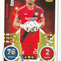 Match Attax Action - Bayer 04 Leverkusen - Ramazan Özcan - Karten Nr. 528