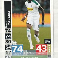 Match Attax Action - Borussia Mönchengladbach - Zakaria