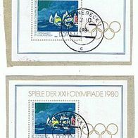 DDR 2 x MiNr. 2531 Block 60 Briefabschnitt gelaufen Tagesstempel