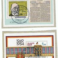 DDR MiNr. 2685 / 2890 Block 67 / 77 Briefabschnitt gelaufen Tagesstempel