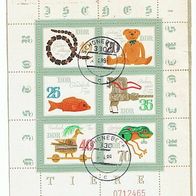 DDR MiNr. 2661-66 Klbg. Spielzeug II Briefabschnitt gelaufen Tagesstempel