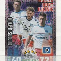 Match Attax Action - Hamburger SV - Holokarte - MÜLLER+HUNT+ILICEVIC