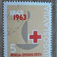 Jugoslawien Zwangszuschlagsmarken 29 gestempelt - Rotes Kreuz Jubiläumssignet 1963