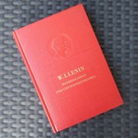 Lenin: Materialismus und Empiriokritizismus Bücherei des M-L Band 6 Dietz Verlag