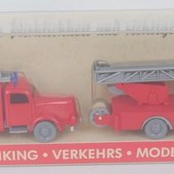 PMS 182290 Wiking SoMo Themen-Set Feuerwehr 4 Fahrzeuge Postmuseumsshop