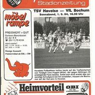 Programmheft TSV Havelse - VfL Bochum 84/85 - DFB Pokal
