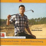 Programmheft Dynamo Dresden - Eintracht Braunschweig 11/12