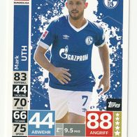 Match Attax Action - FC Schalke 04 - Mark Uth - Kartennr. 294