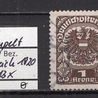 Österreich 1920 Freimarken: Wappenzeichnung MiNr. 313 x gestempelt -1