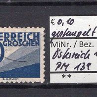 Österreich 1925 Portomarken Ziffern MiNr. 139 gestempelt -1